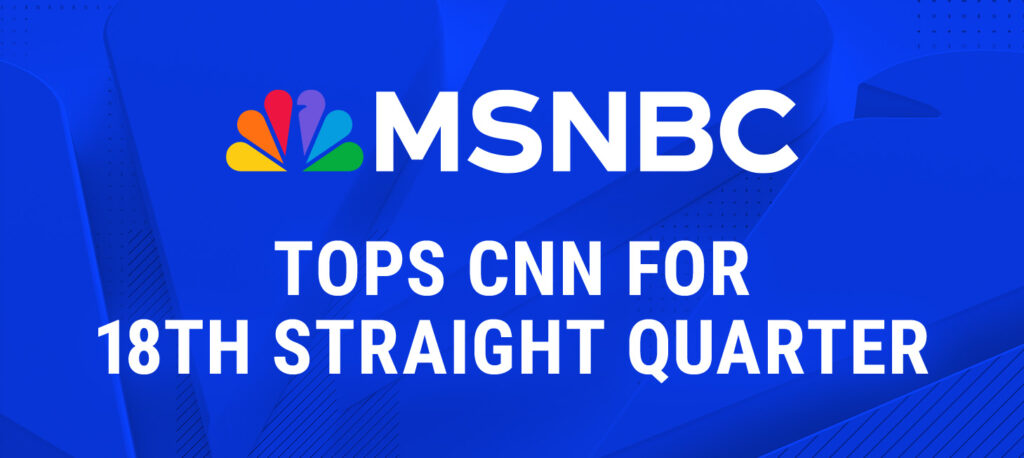 MSNBC Tops CNN for 18th Straight Quarter